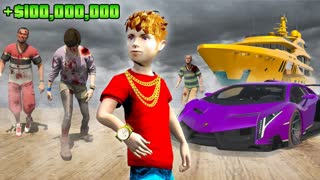 ЗОМБИ В ГТА 5, НО Я БОГАТЫЙ РЕБЕНОК! ГТА 5 ОНЛАЙН (GTA 5 ONLINE)