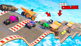 GTA 5 - ЭТО САМЫЙ АДСКИЙ СПУСК БЕЗ ТОРМОЗОВ ! - СТЕНКА НА СТЕНКУ В ГТА 5 ОНЛАЙН
